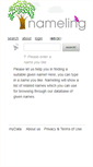 Mobile Screenshot of nameling.net