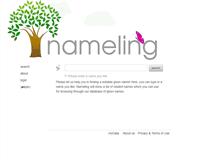 Tablet Screenshot of nameling.net